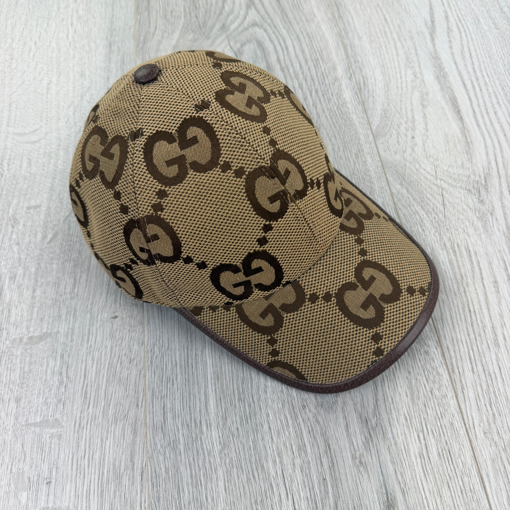 Gucci Women’s Beige GG Interlocking  Baseball Cap - Small