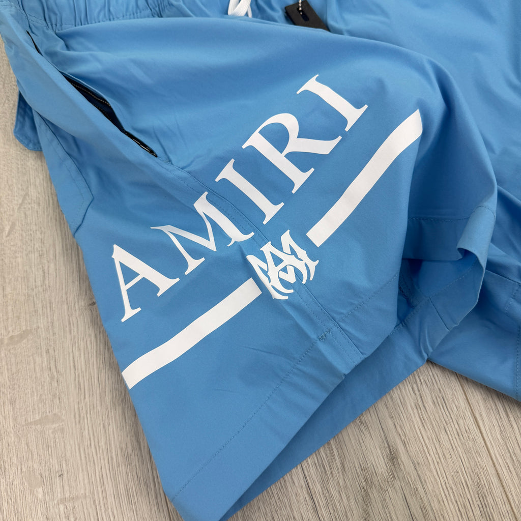 Amiri Men’s Baby Blue Swim Shorts