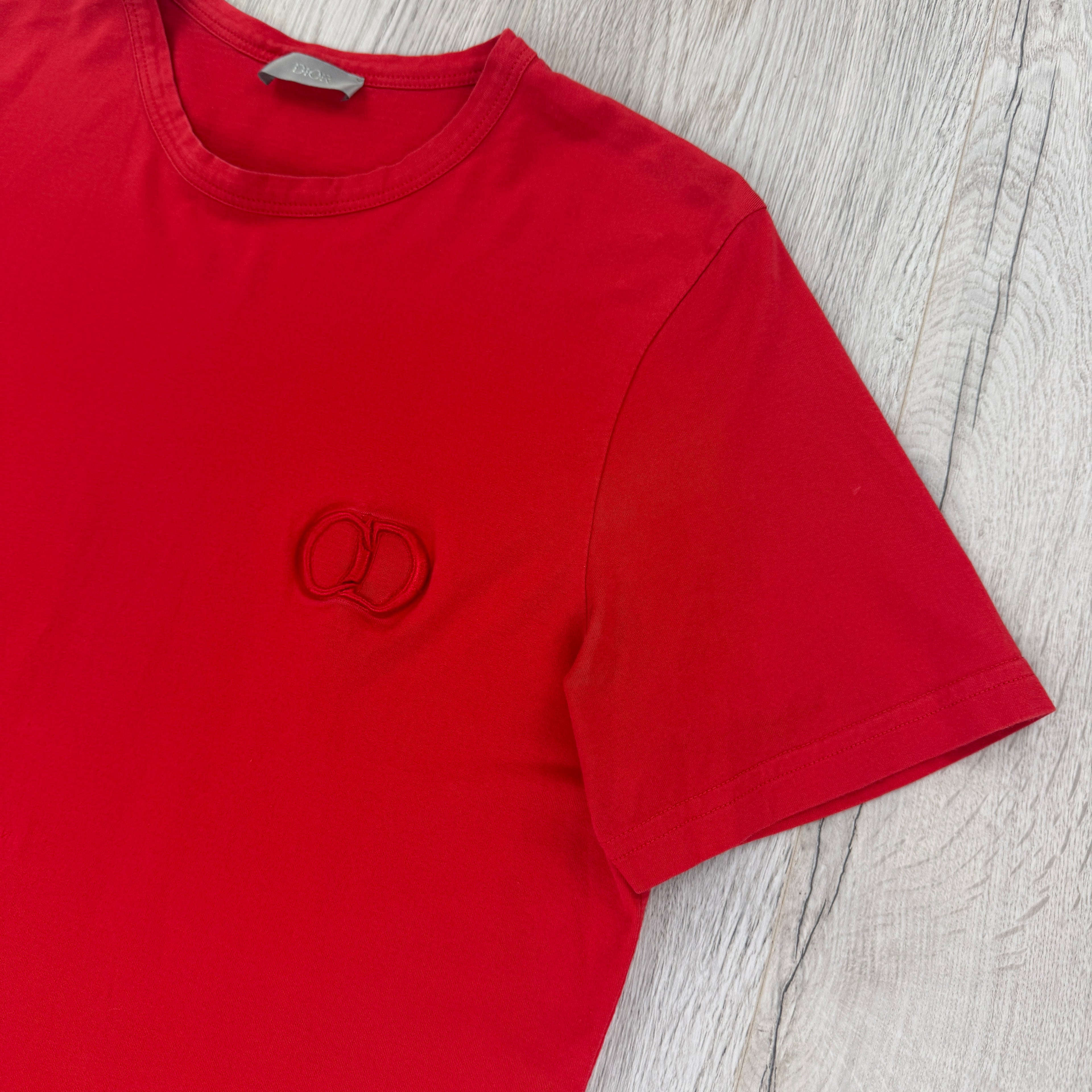 Christian Dior Men’s Red T-shirt - Large Slim