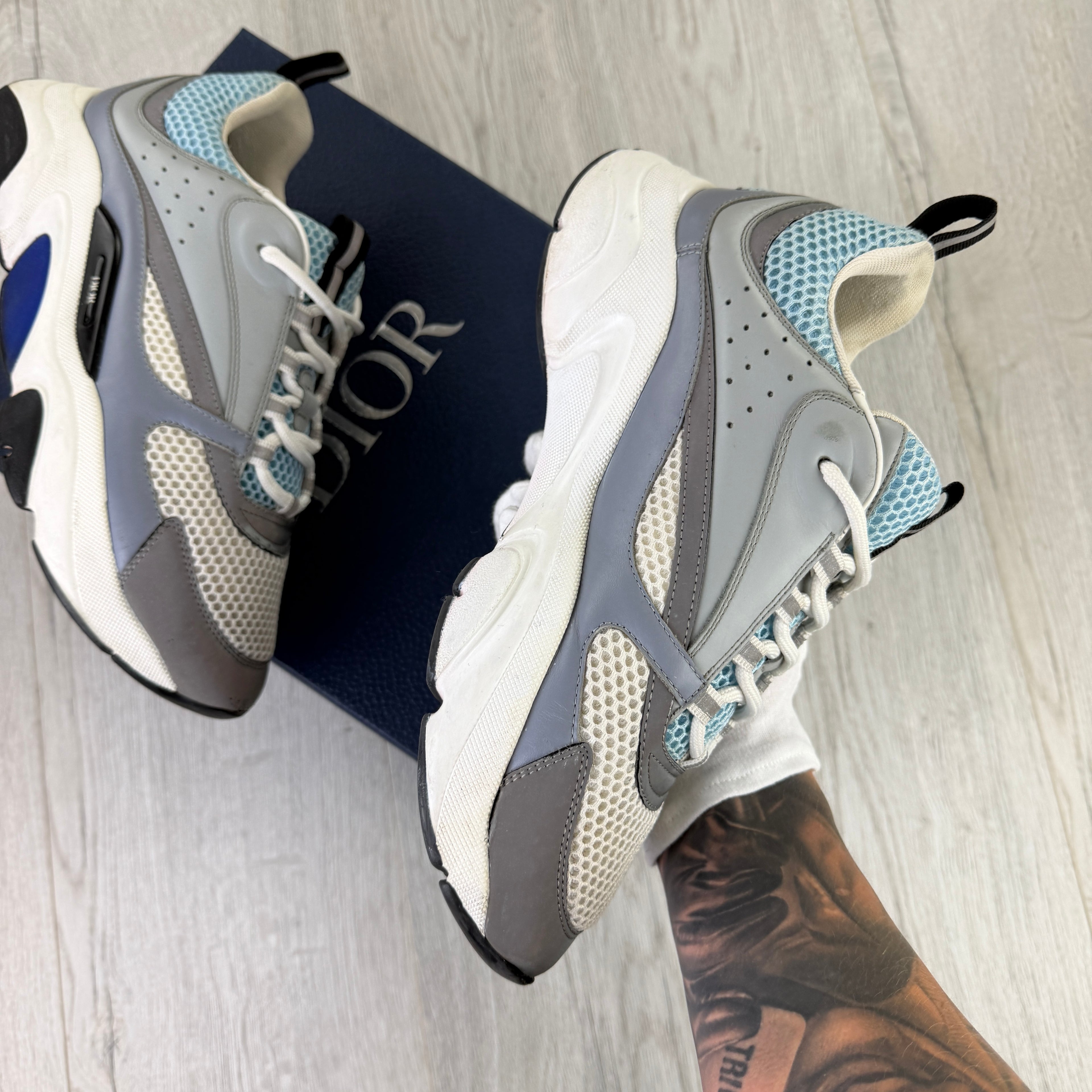 Dior B22 Men’s Baby Blue Runners - 42 (Fit Uk 7.5)