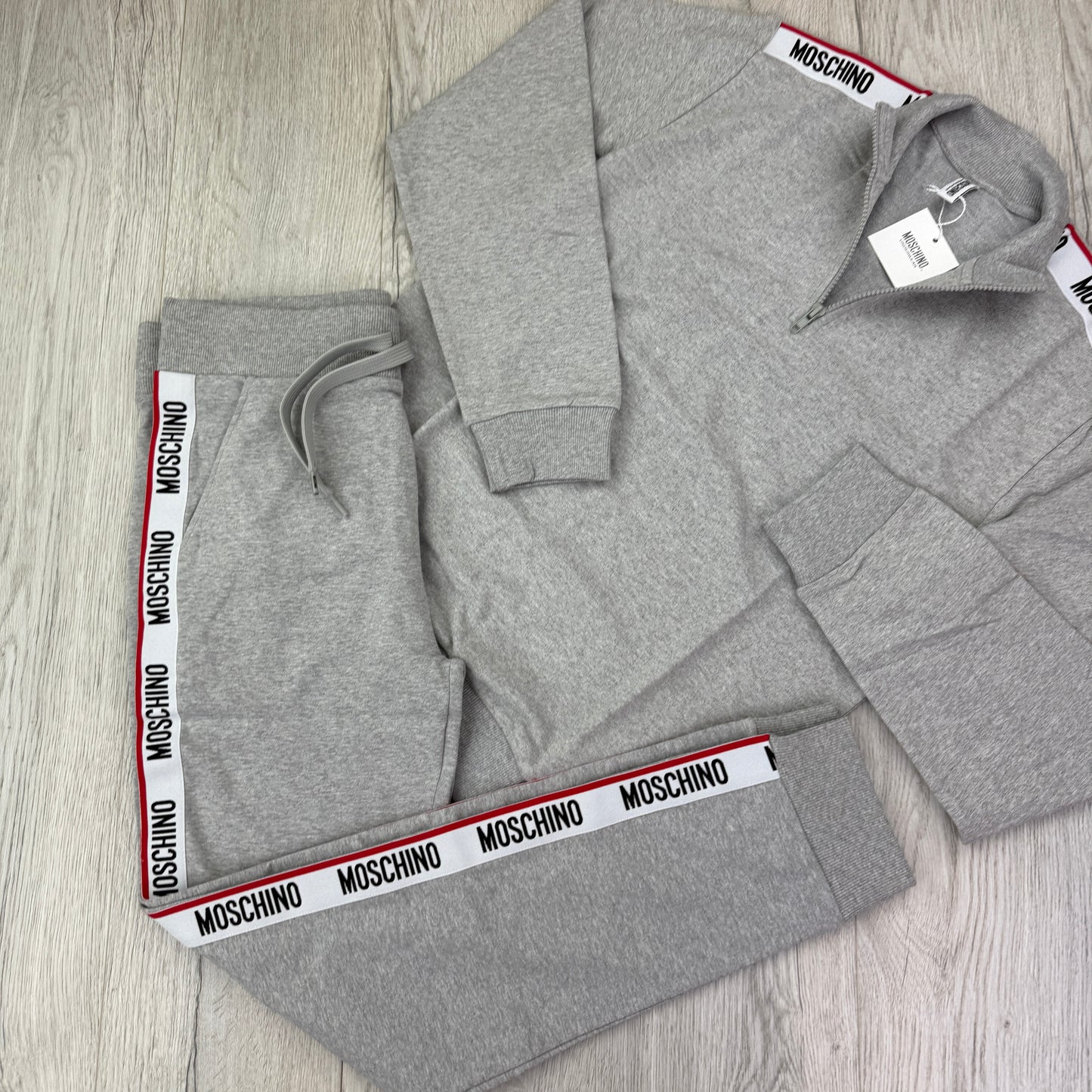 Moschino Men’s Grey Full Tracksuit - Medium