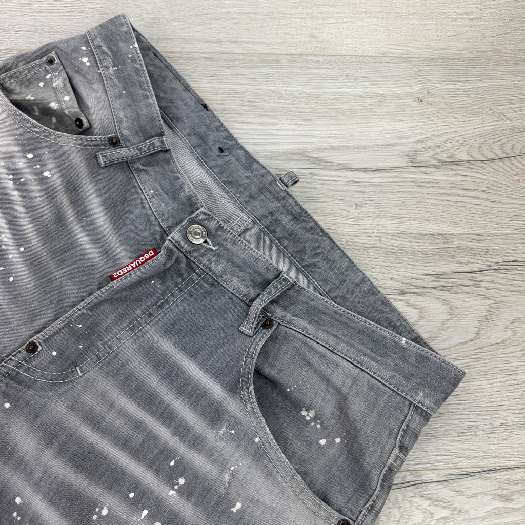 Dsquared2 Men’s Grey Distressed Jeans - 50 (Uk 32/33)