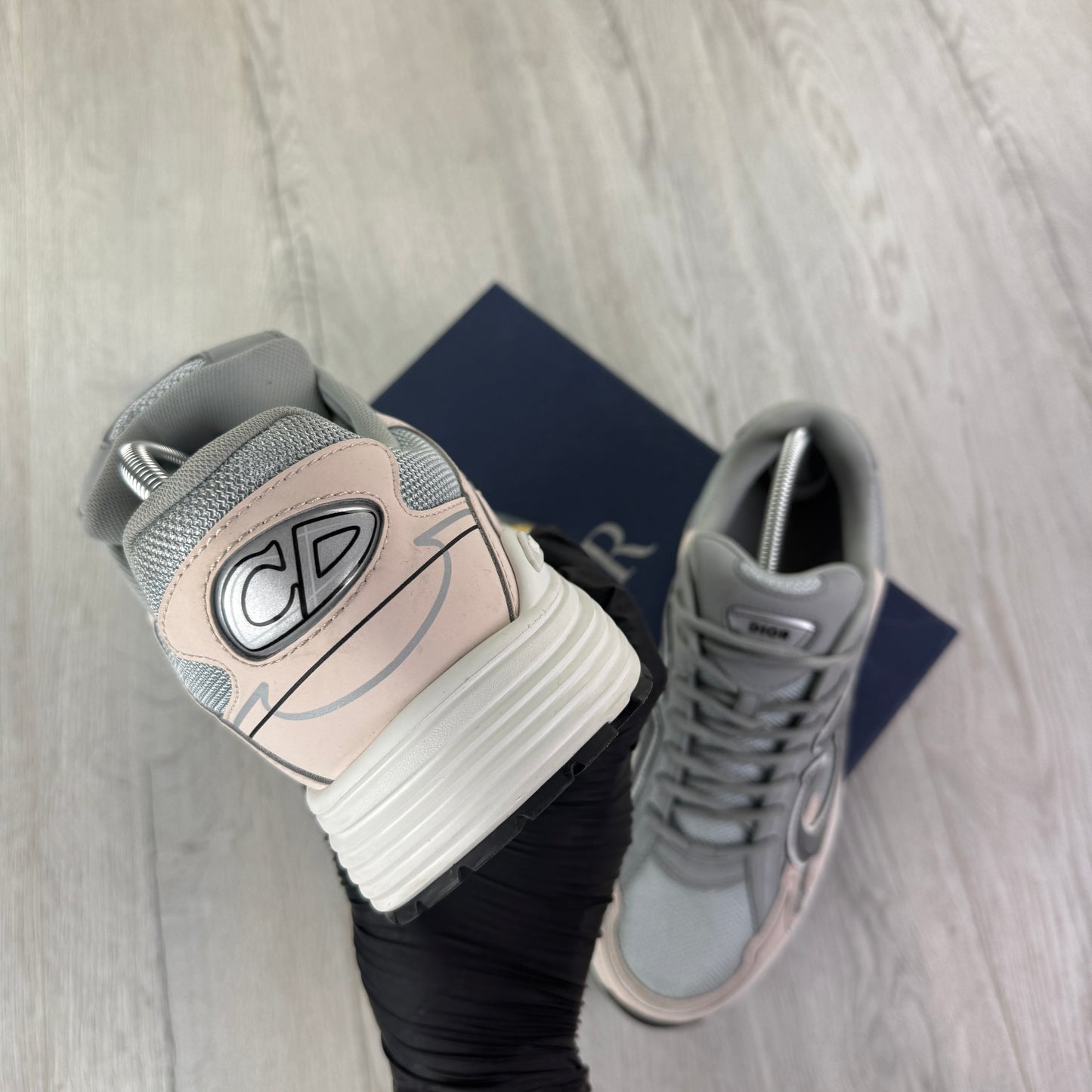 Dior B30 Men’s Grey / Light Pink Trainers - 45 (Fit Uk 11)
