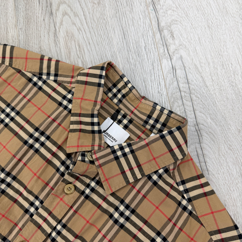 Burberry Men’s Button Up Short-sleeve Shirt - Large