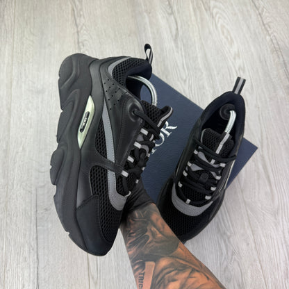 Dior B22 Men’s Triple Black Runners - 43 (Fit Uk 8.5)