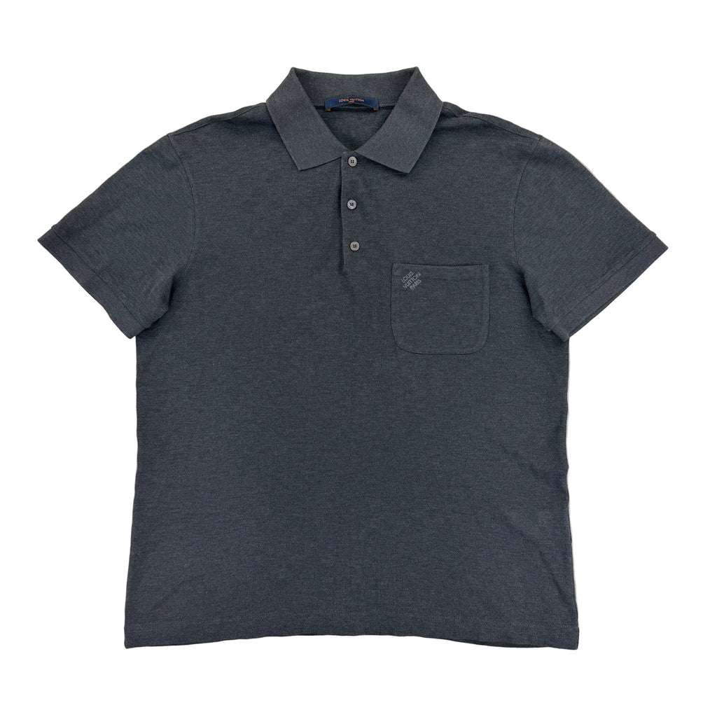 Louis Vuitton Men’s Grey Damier Polo - Medium