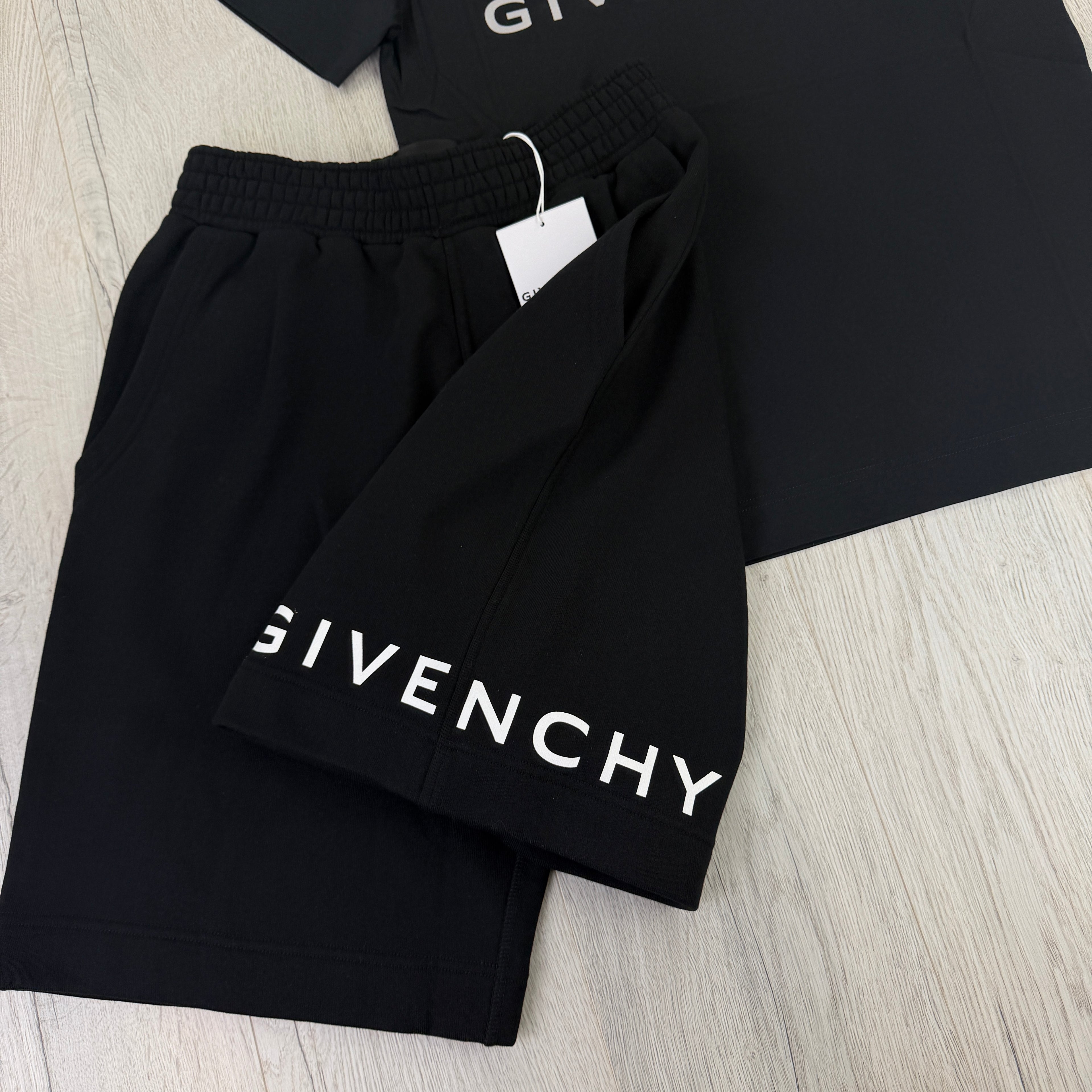 Givenchy Men’s Black T-shirt & Short Set