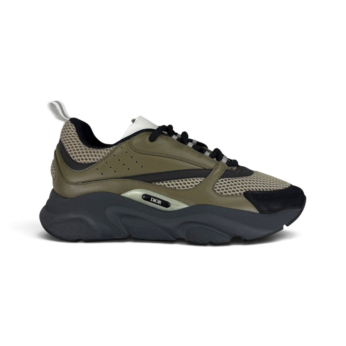 Dior B22 Men’s Khaki Grey Runners - 42.5 (Fit Uk 8)