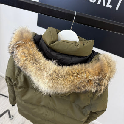 Canada Goose Men’s Khaki Green Wyndham Parker Jacket - Small Fusion