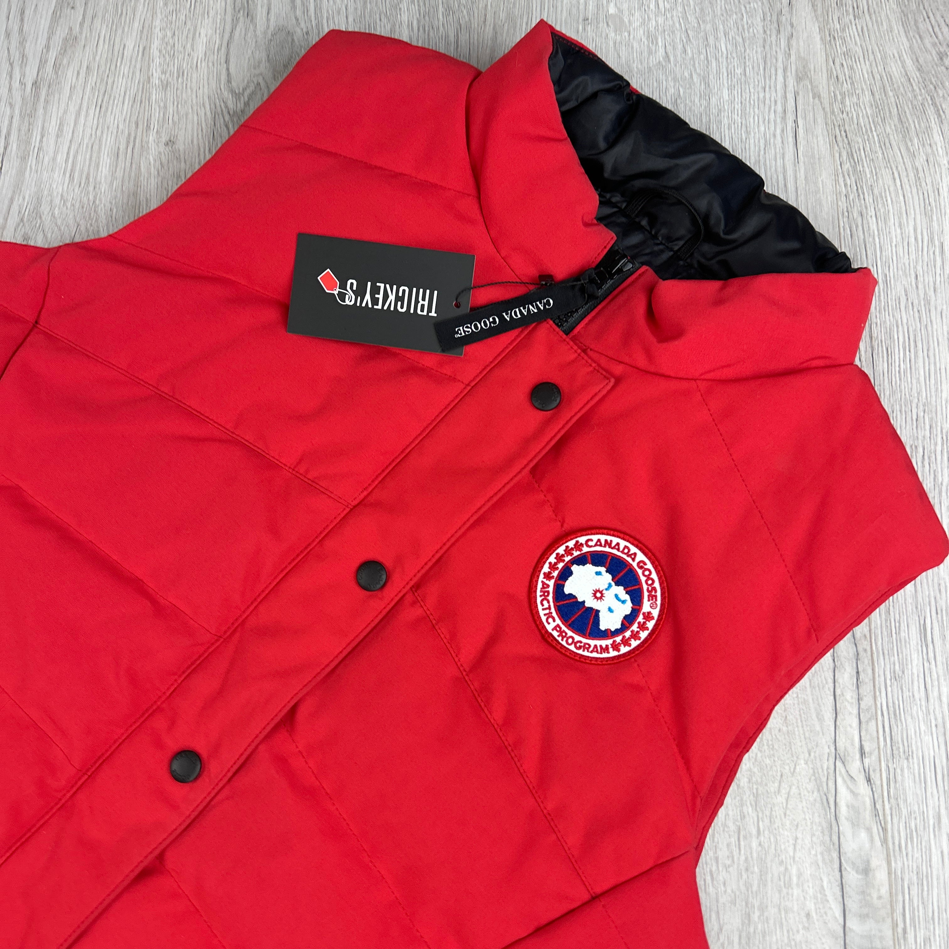 Red canada sales goose gilet