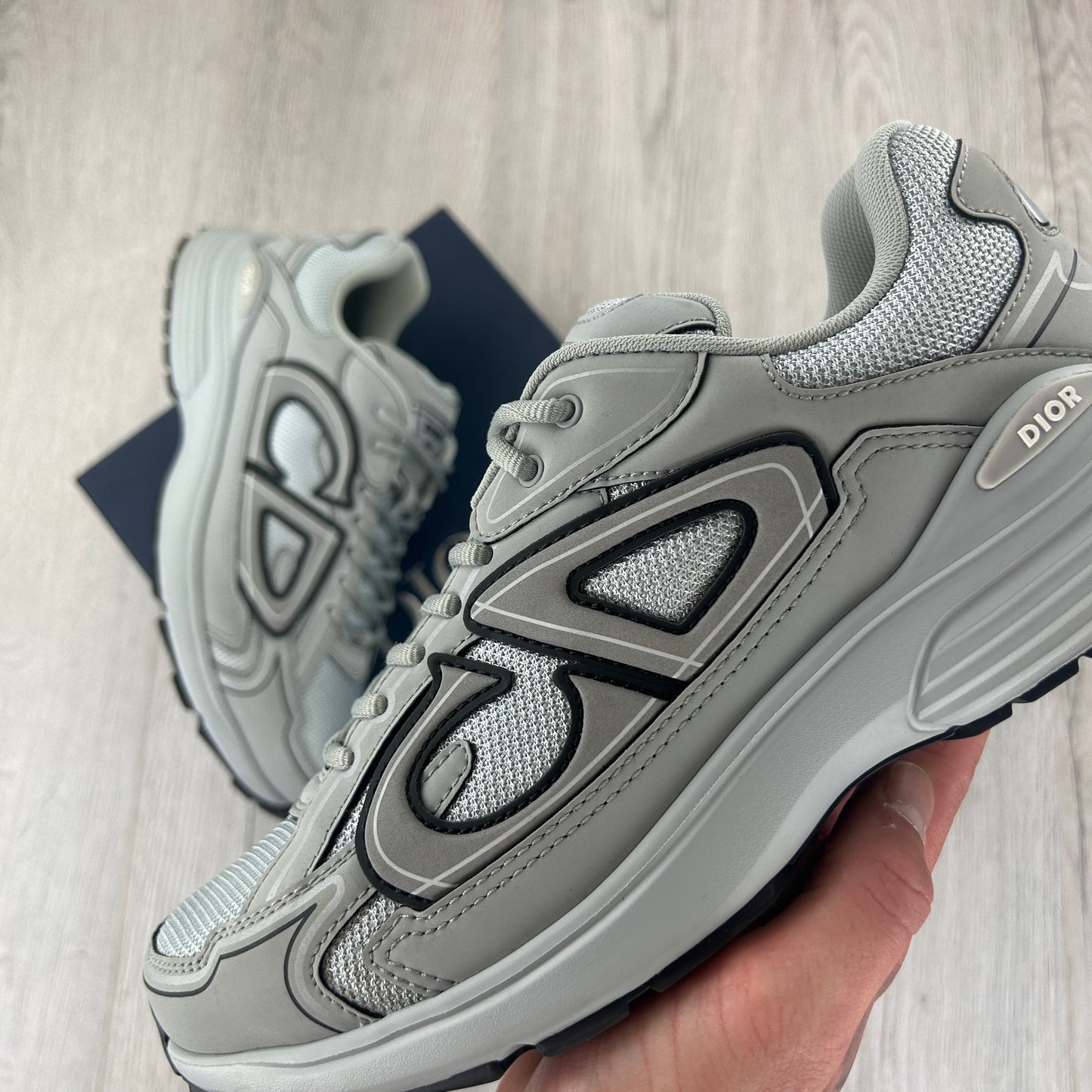 Dior B30 Men’s All Grey Trainers - 42.5 (Fit Uk 8.5)
