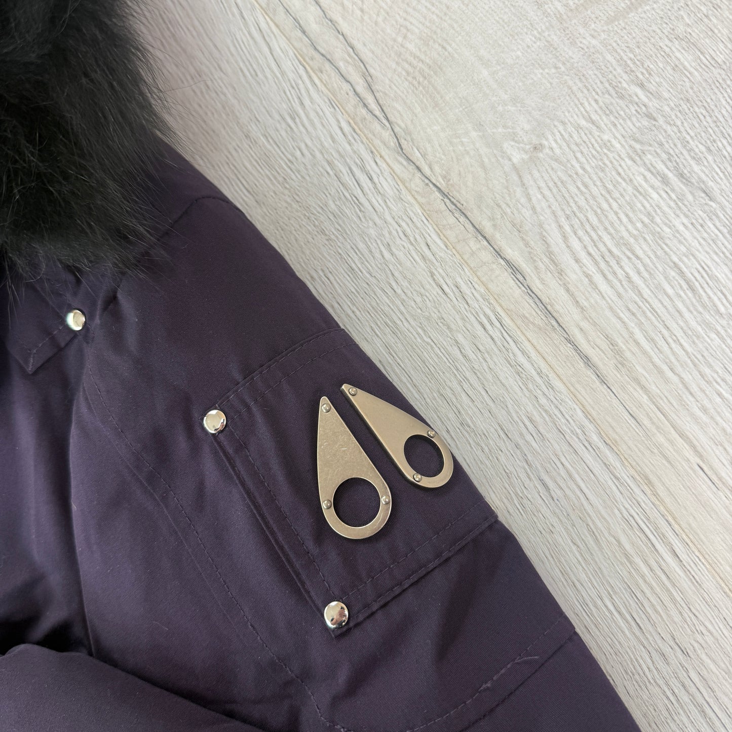 Moose Knuckles Junior Purple Parker Jacket - XL (Aged 12-16)