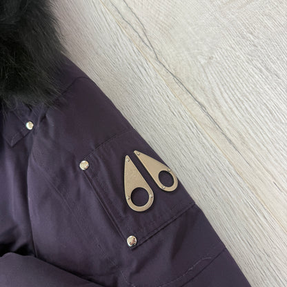 Moose Knuckles Junior Purple Parker Jacket - XL (Aged 12-16)