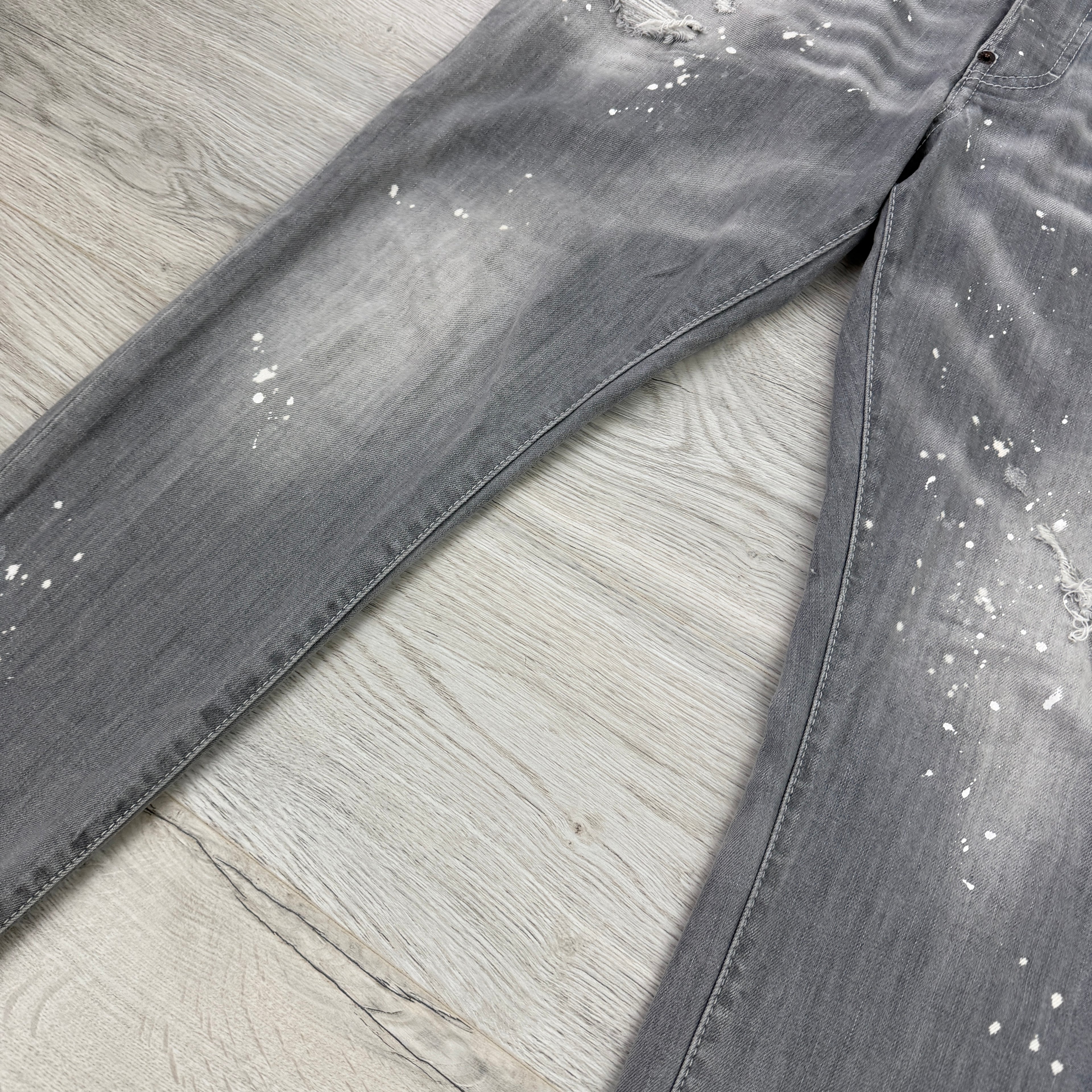 Dsquared2 Men’s Grey Distressed Jeans - 50 (Uk 32/33)