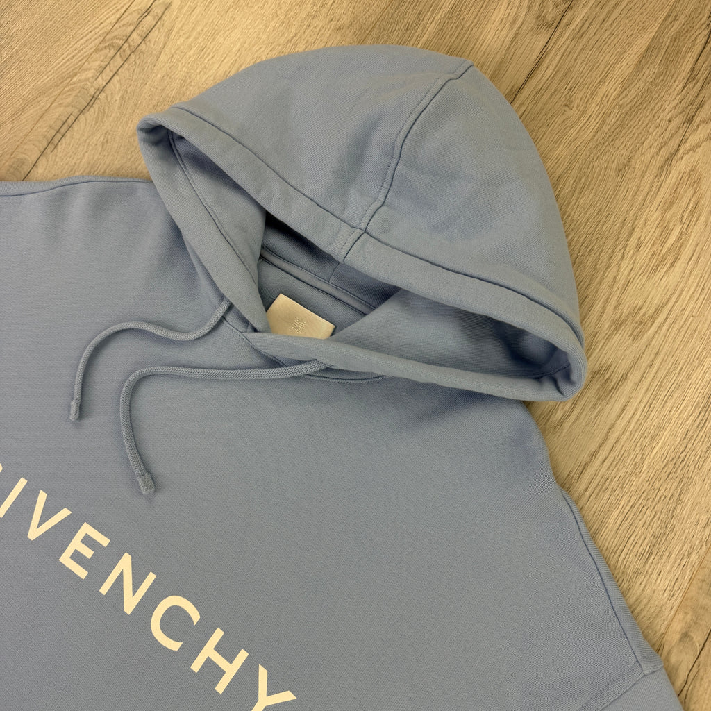 Givenchy Men’s Blue Pullover Hoodie - Small (Fit Medium)