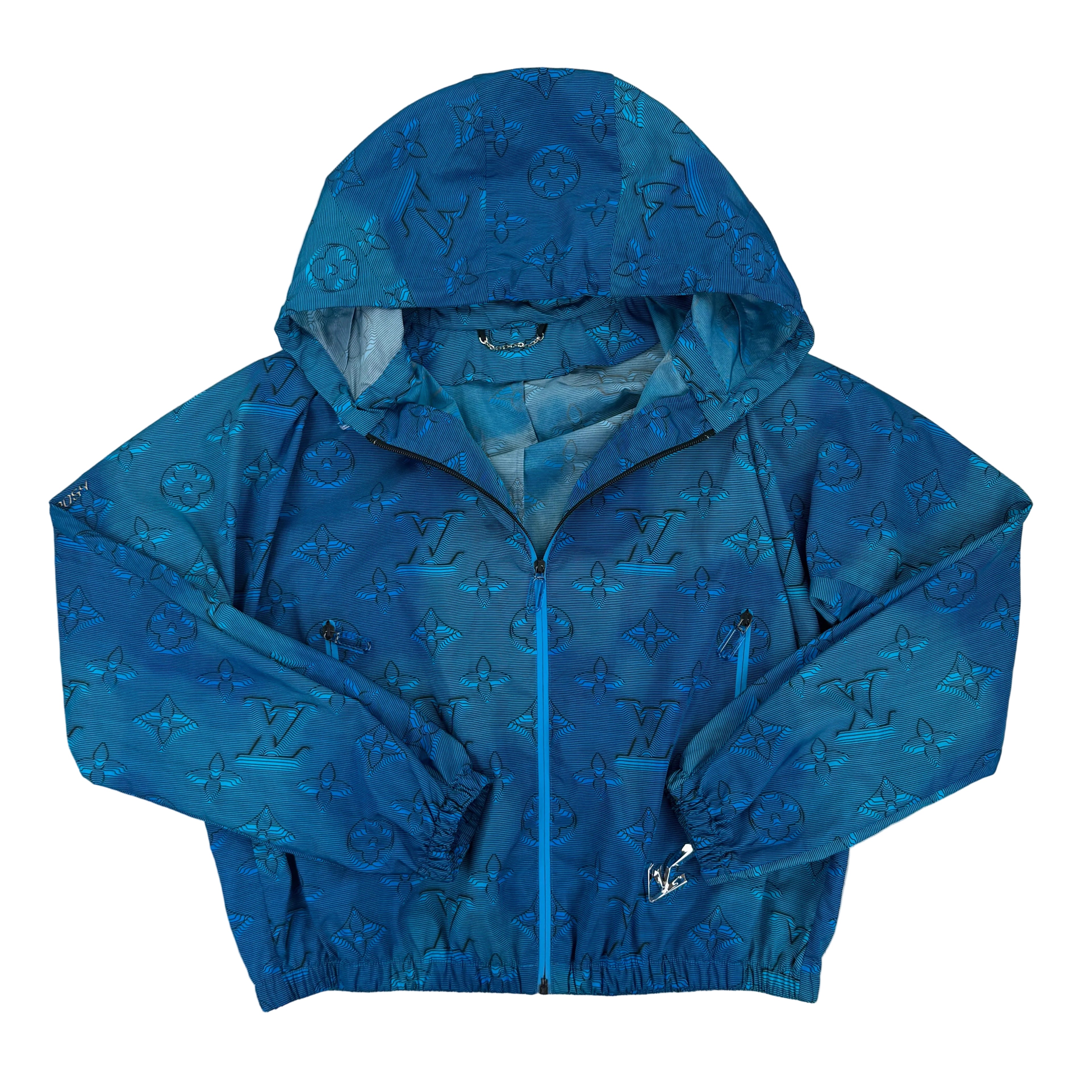 Louis Vuitton Men’s Blue 2054 Monogram Zip-up Windbreaker - 48 (Medium)