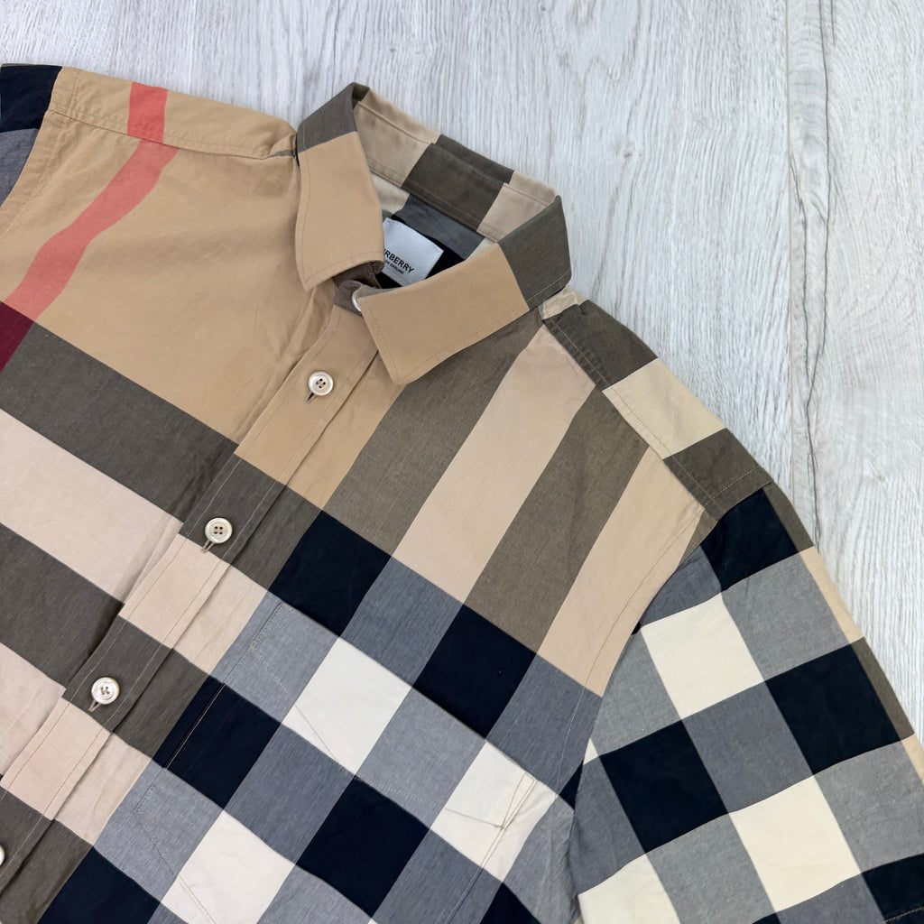 Burberry Men’s Button Up Short-sleeve Shirt - Medium