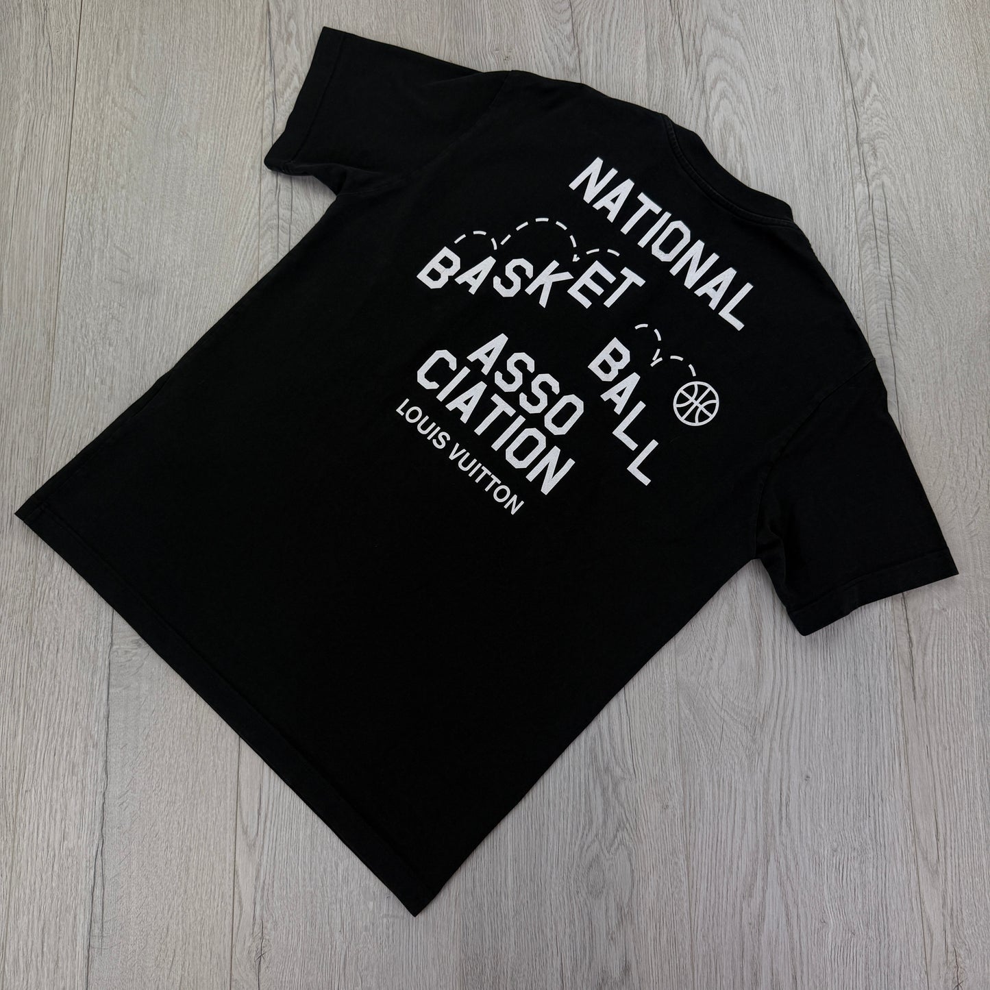 Louis Vuitton x NBA ‘ASSO CIATION’ Black T-shirt - Small