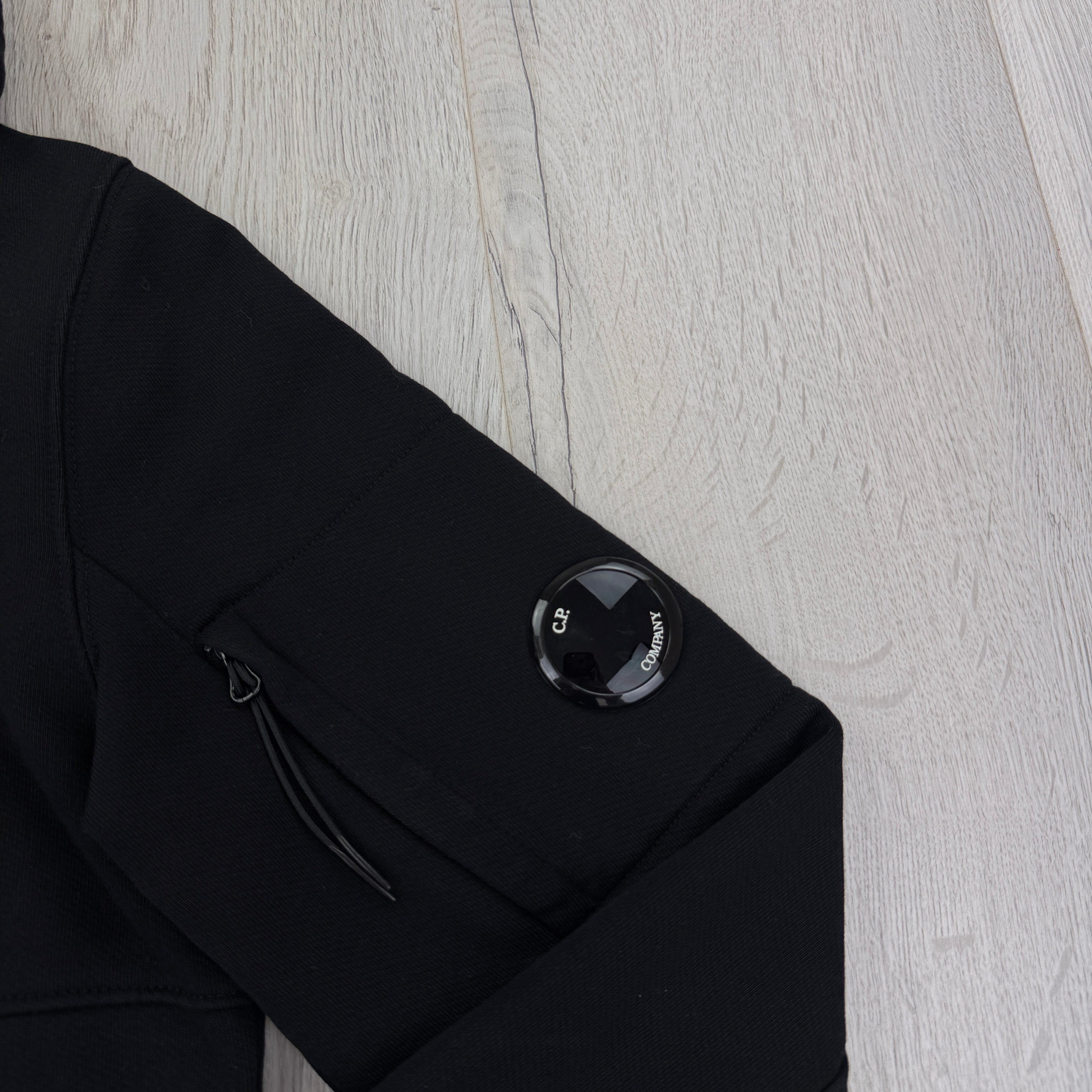 Cp Company Men’s Black Pullover Hoodie - XS