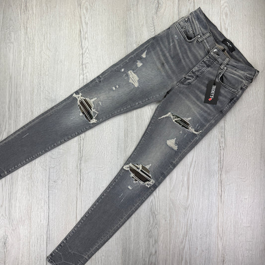 Amiri MX1 Grey Distressed Jeans - Uk 31