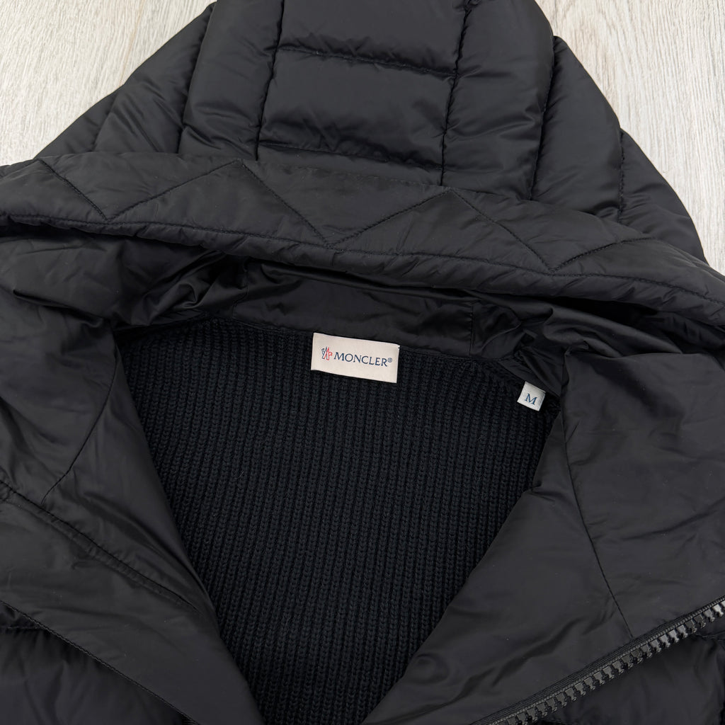 Moncler Men’s Black Maglia Tricot Cardigan - Medium Slim