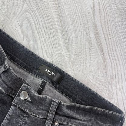 Amiri MX1 Grey Distressed Jeans - Uk 32