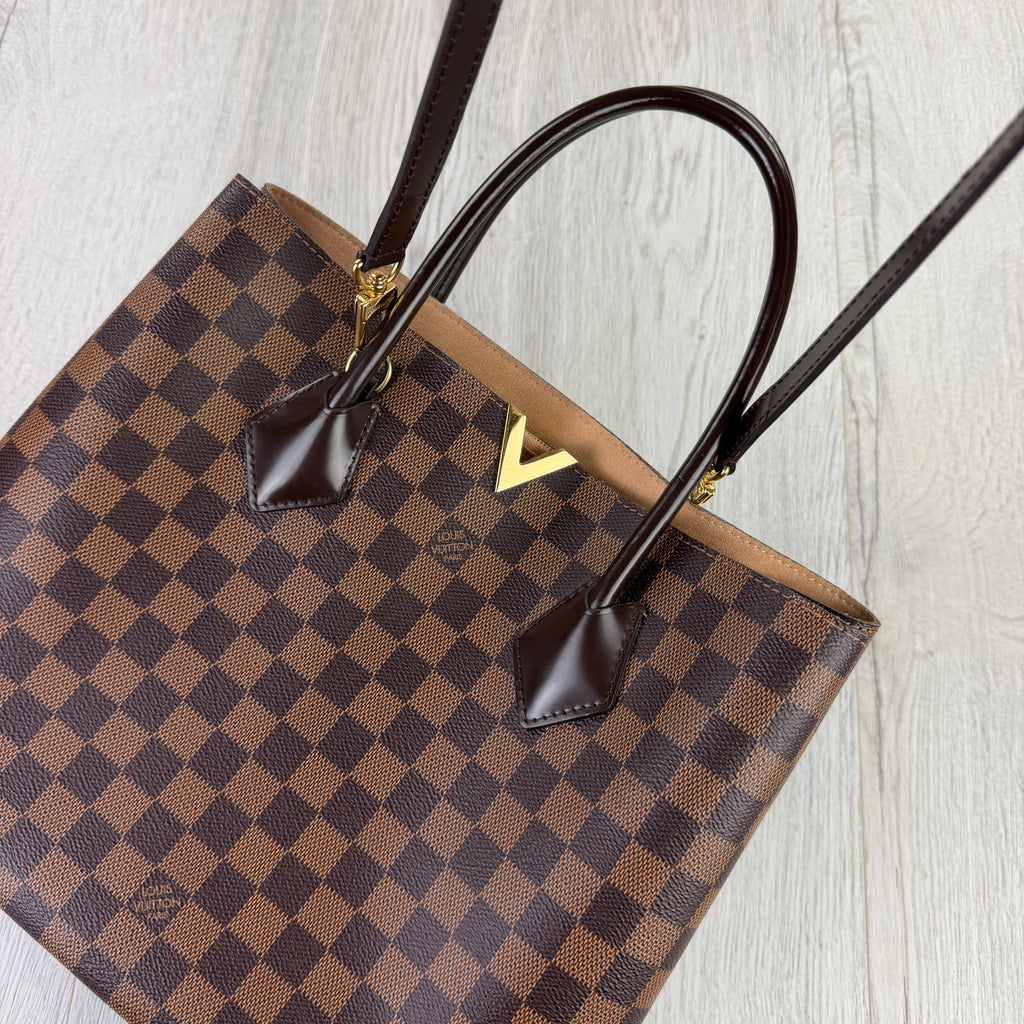 Louis Vuitton Women’s Kensington Handbag Damier Tote Bag