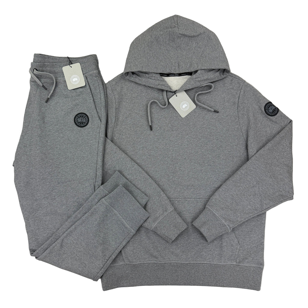 Canada Goose Men’s Grey Full Tracksuit Black Badge Edition - Large