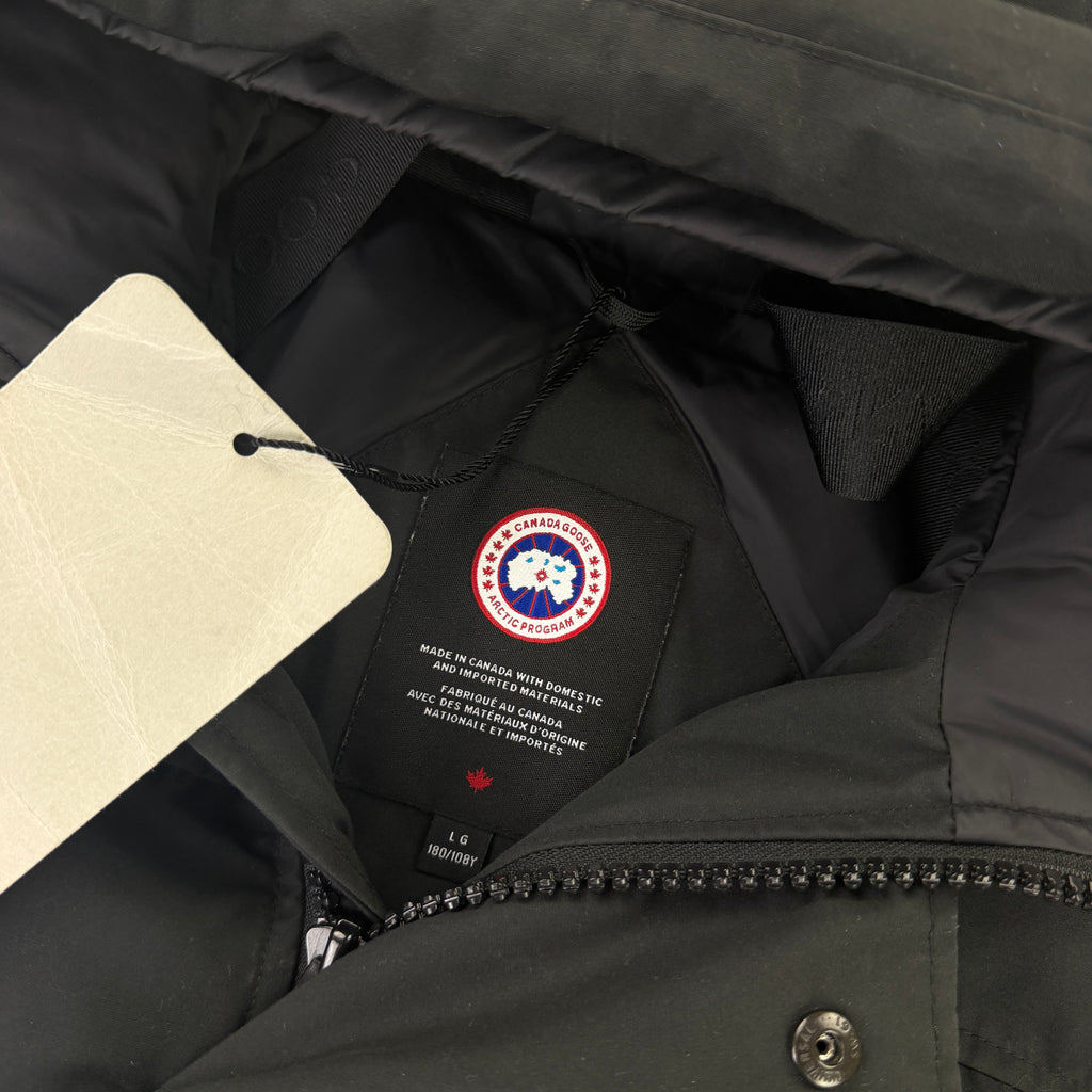 Canada Goose Men’s Black Macmillian Parker Jacket - Large