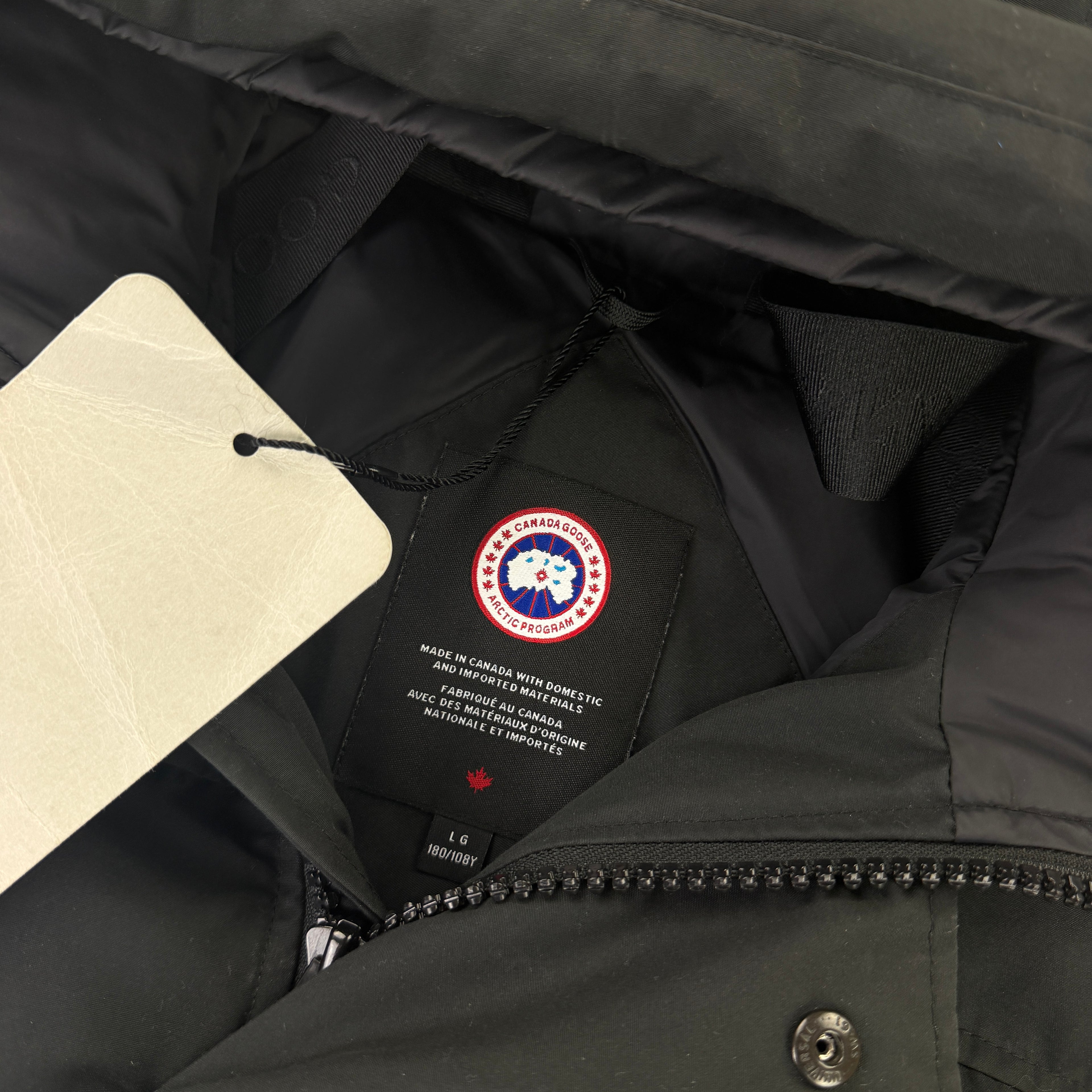 Canada Goose Men’s Black Macmillian Parker Jacket - Large