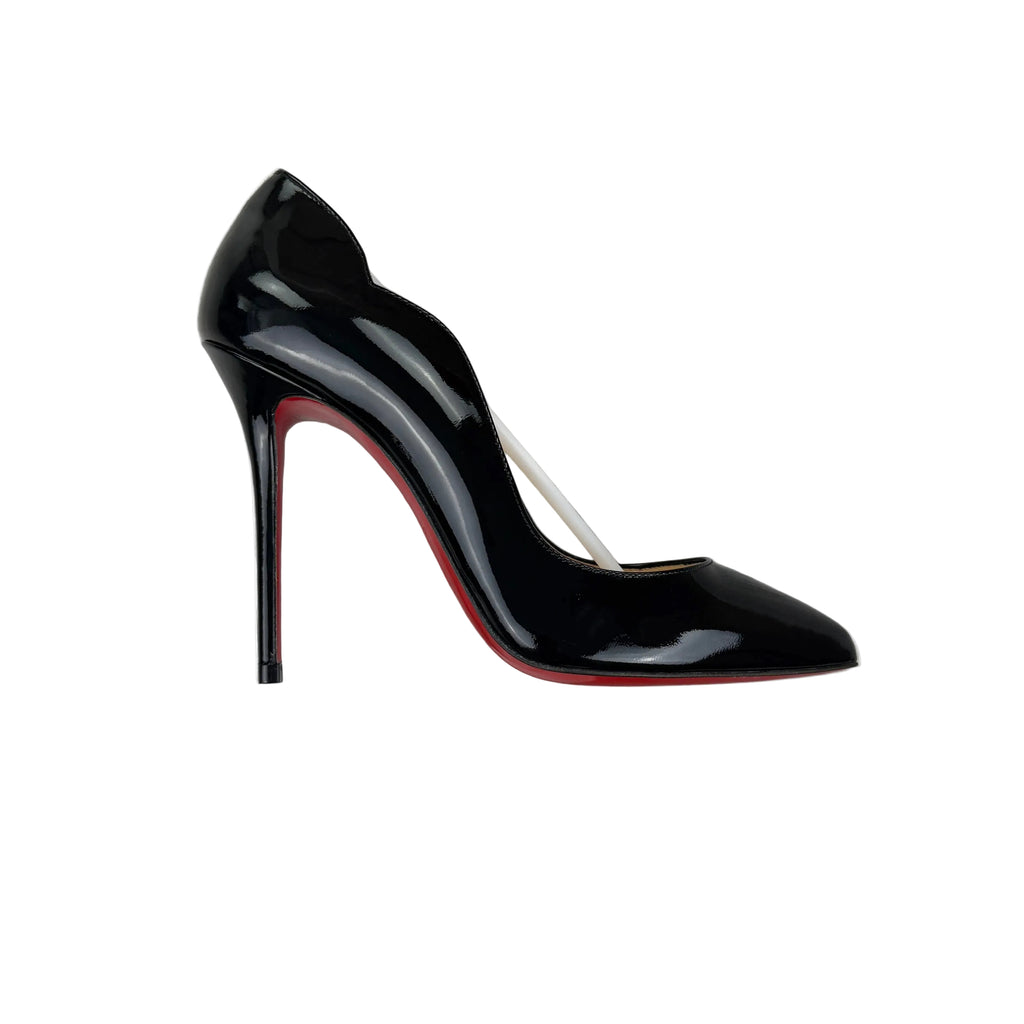 Christian Louboutin Women’s Black Kate 120 Patent Leather Pumps