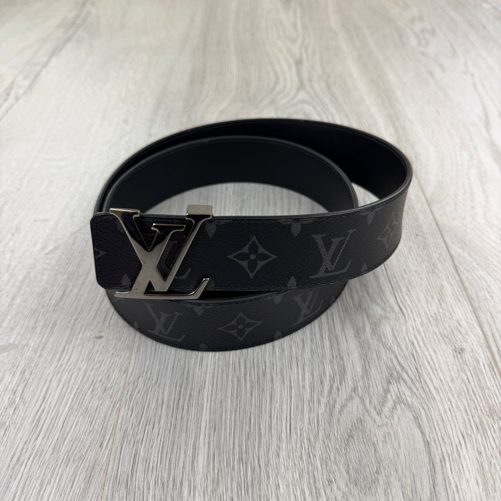Louis Vuitton Men’s Monogram Original Belt With Silver Buckle - 100 (UK 30-36)