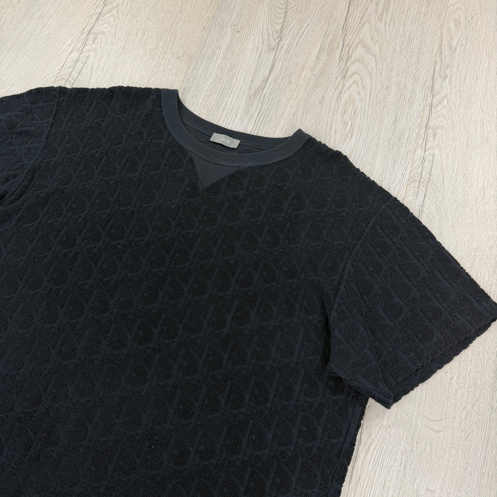 Christian Dior Men’s Navy Towel T-shirt - XL Oversized