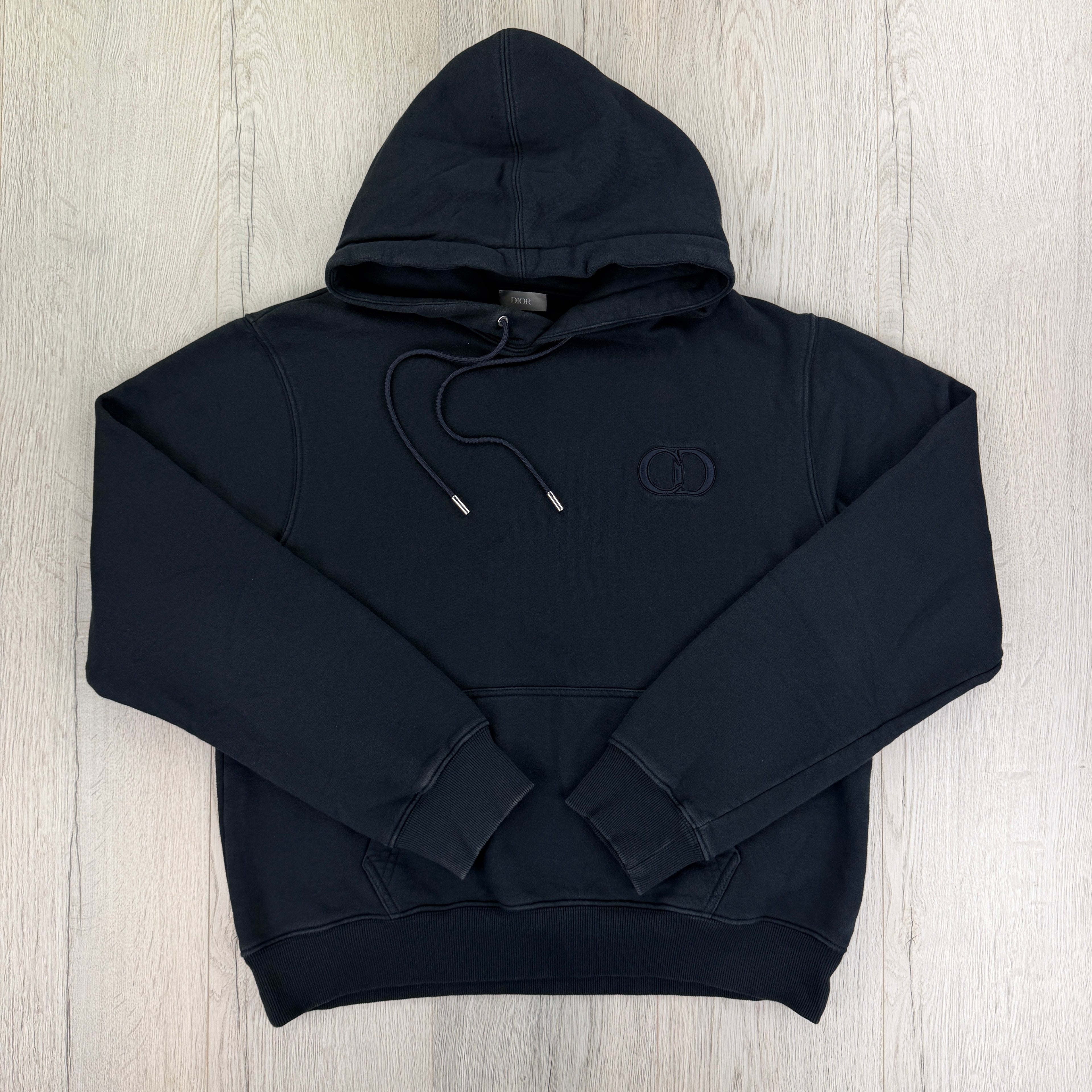 Dior Men’s Navy Pullover Hoodie - XL Slim