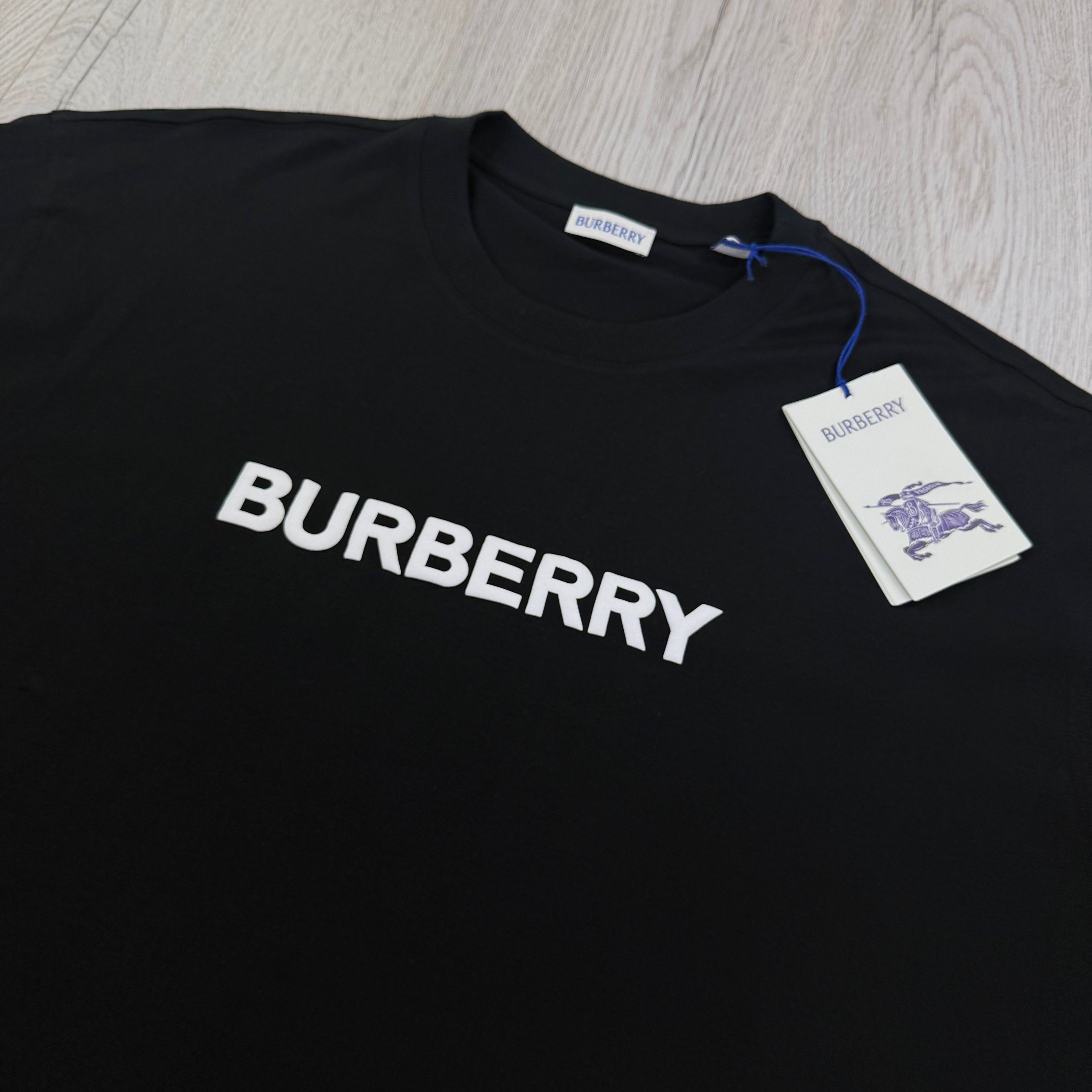Burberry Men’s Black T-shirt & Navy Swim Short Set
