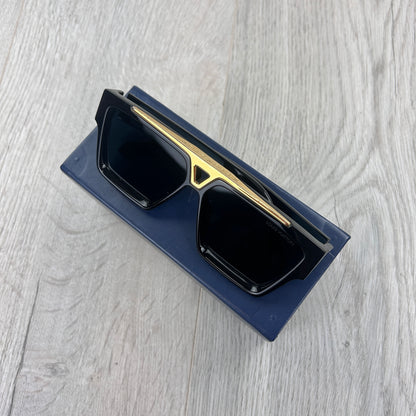 Louis Vuitton Men’s 1.1 Evidence Black & Gold Sunglasses