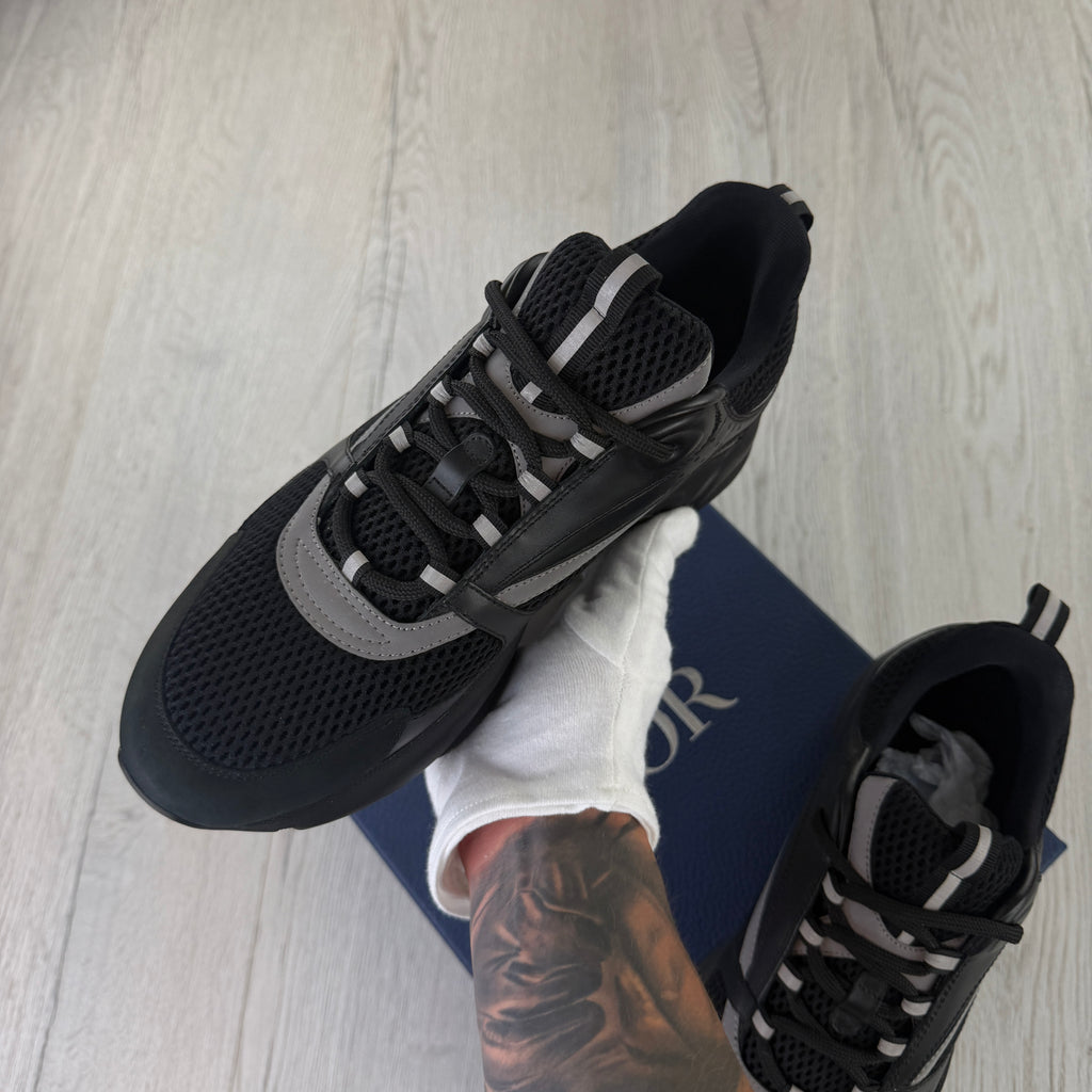 Dior B22 Men’s Triple Black Runners - 44 (Fit Uk 9/9.5)