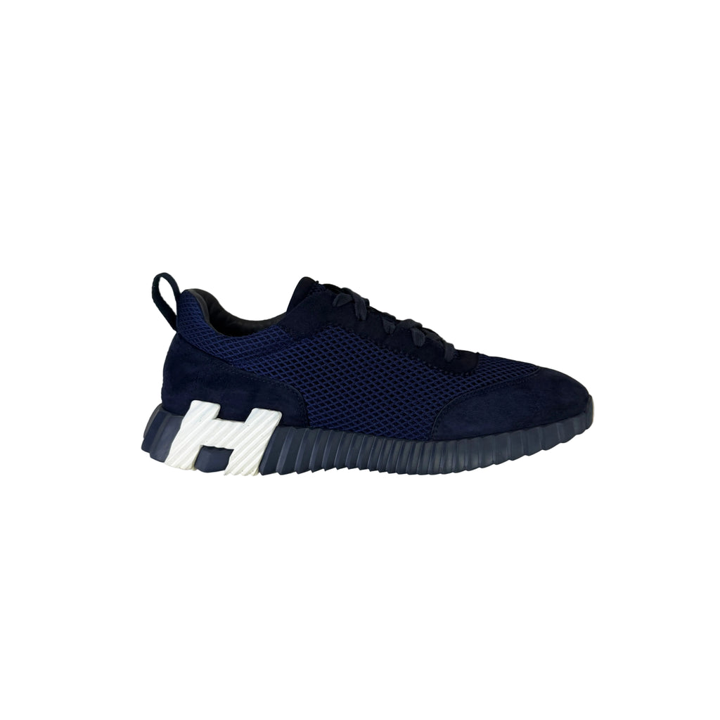 Hermes Men’s Navy Bouncing Sneakers - Uk 8