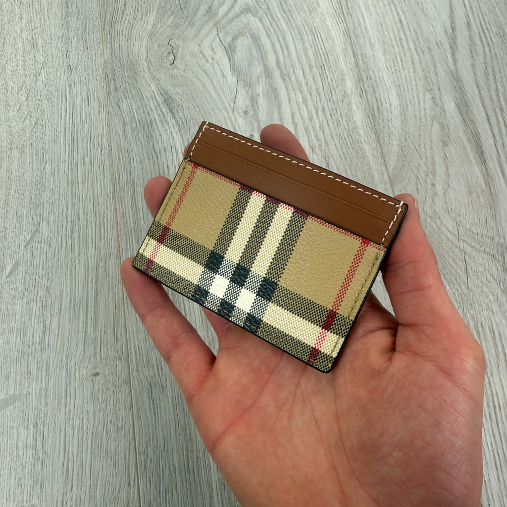 Burberry Vintage Check and Leather Card Case