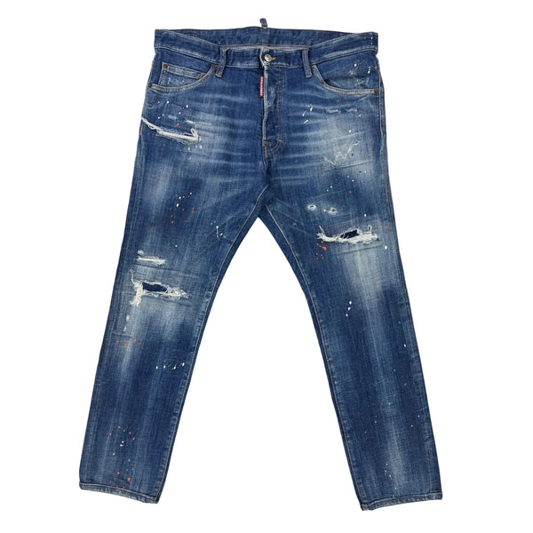 Dsquared2 Men’s Blue Distressed Cool Guy Jeans - 52 (Uk 34)