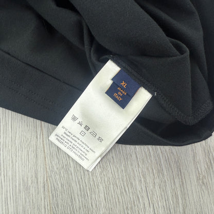 Louis Vuitton Men's Black Embossed T-shirt - XL