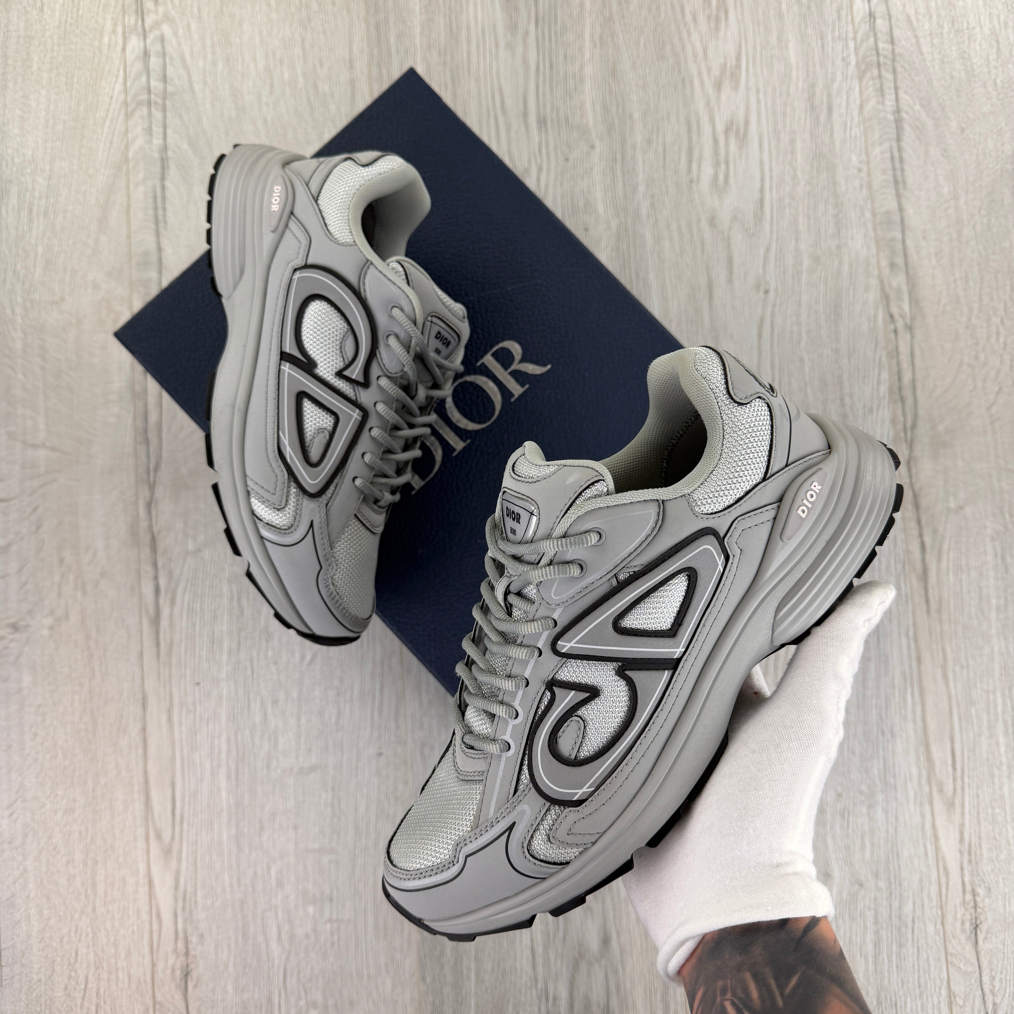 Dior B30 Men’s All Grey Trainers - 41 (Fit Uk 7)