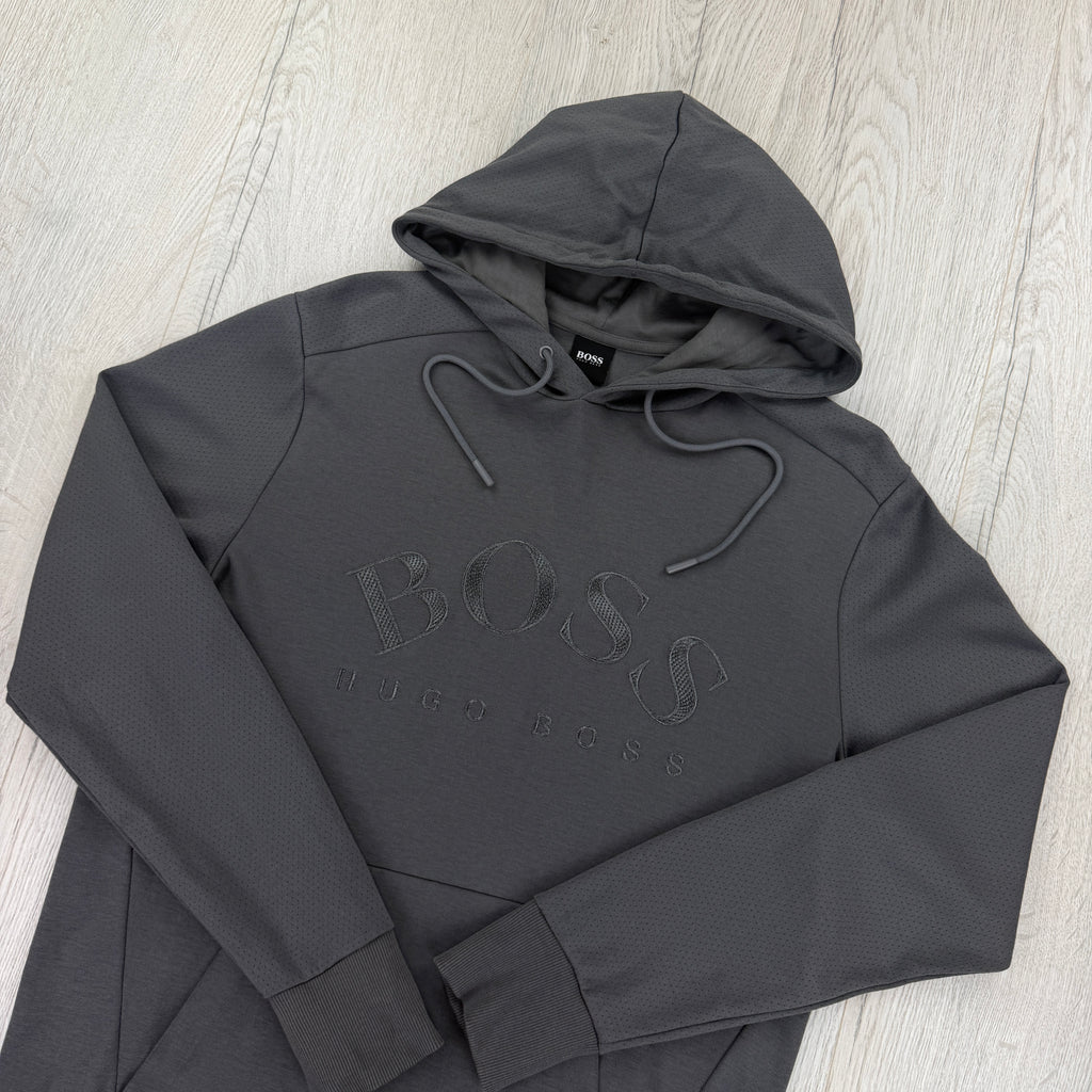 Hugo Boss Men’s Grey Hoodie - Medium