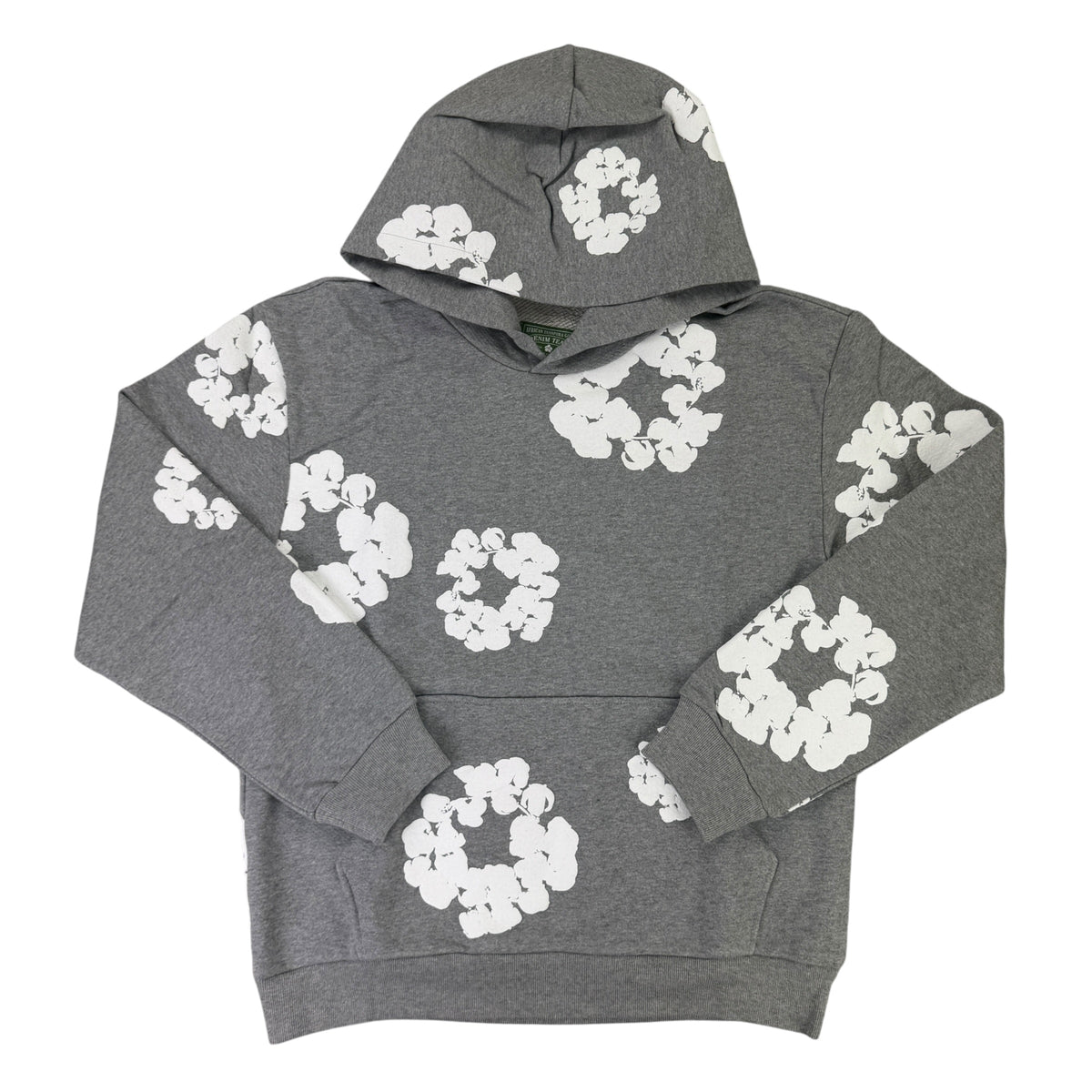 Denim Tears Men’s Grey Cotton Wreath Pullover Hoodie