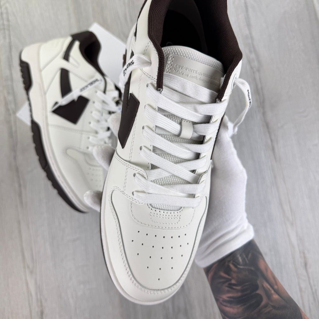 Off-White Men’s Brown & White Low Trainers