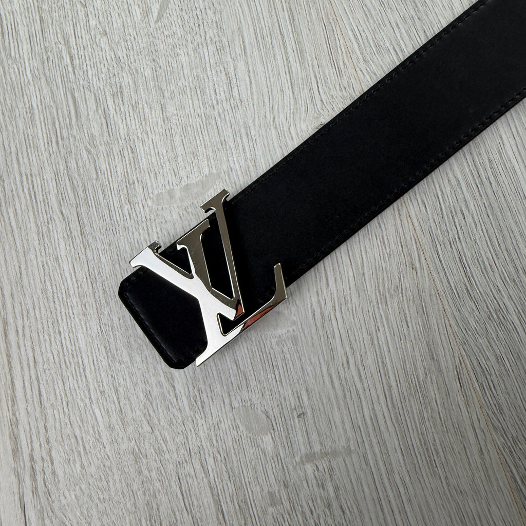 Louis Vuitton Men’s Reversible Brown Monogram / Black 40MM Silver Belt