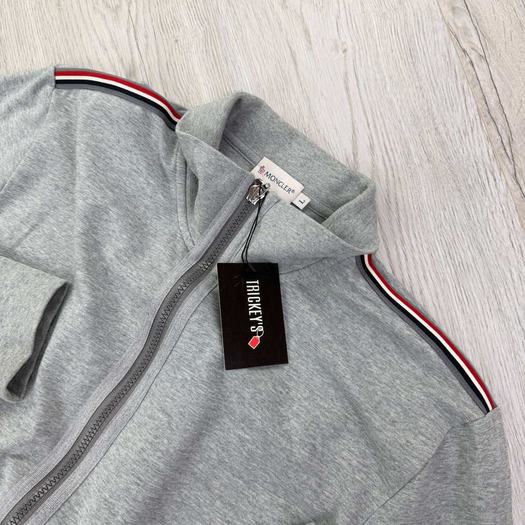 Moncler Men’s Maglia Grey Zip-up  Cardigan - Large Slim