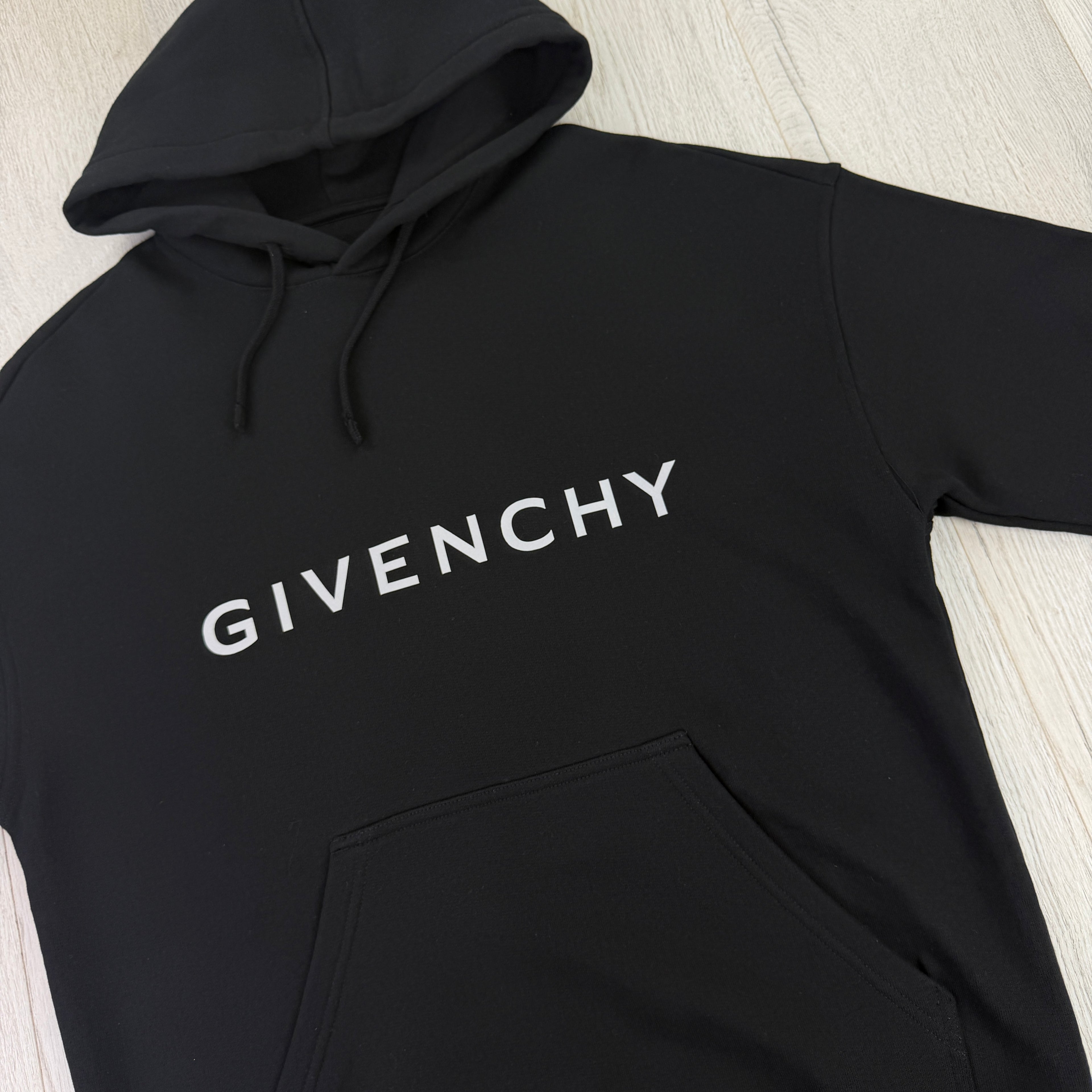 Givenchy Men’s Black Pullover Hoodie - Small (Fit Medium)