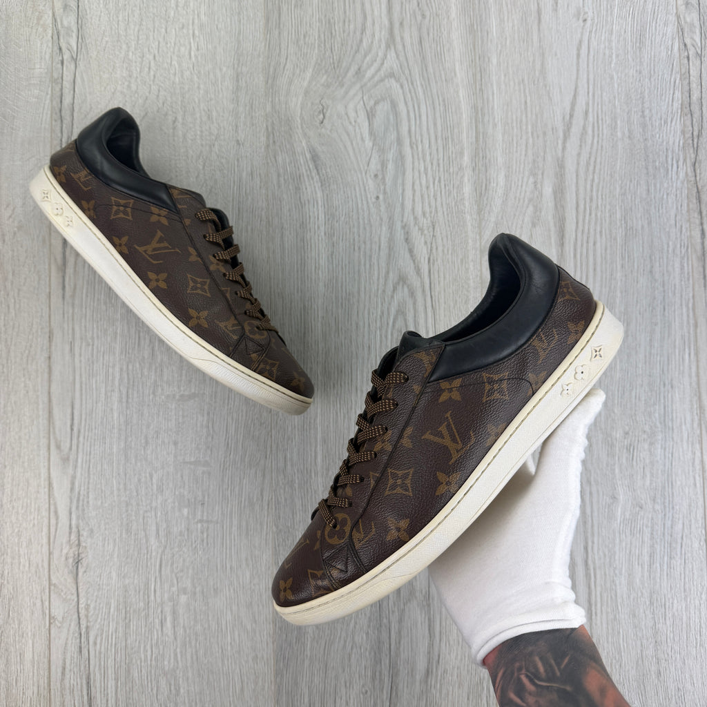 Louis Vuitton Men’s Brown Monogram Low Leather Sneakers - Uk 9