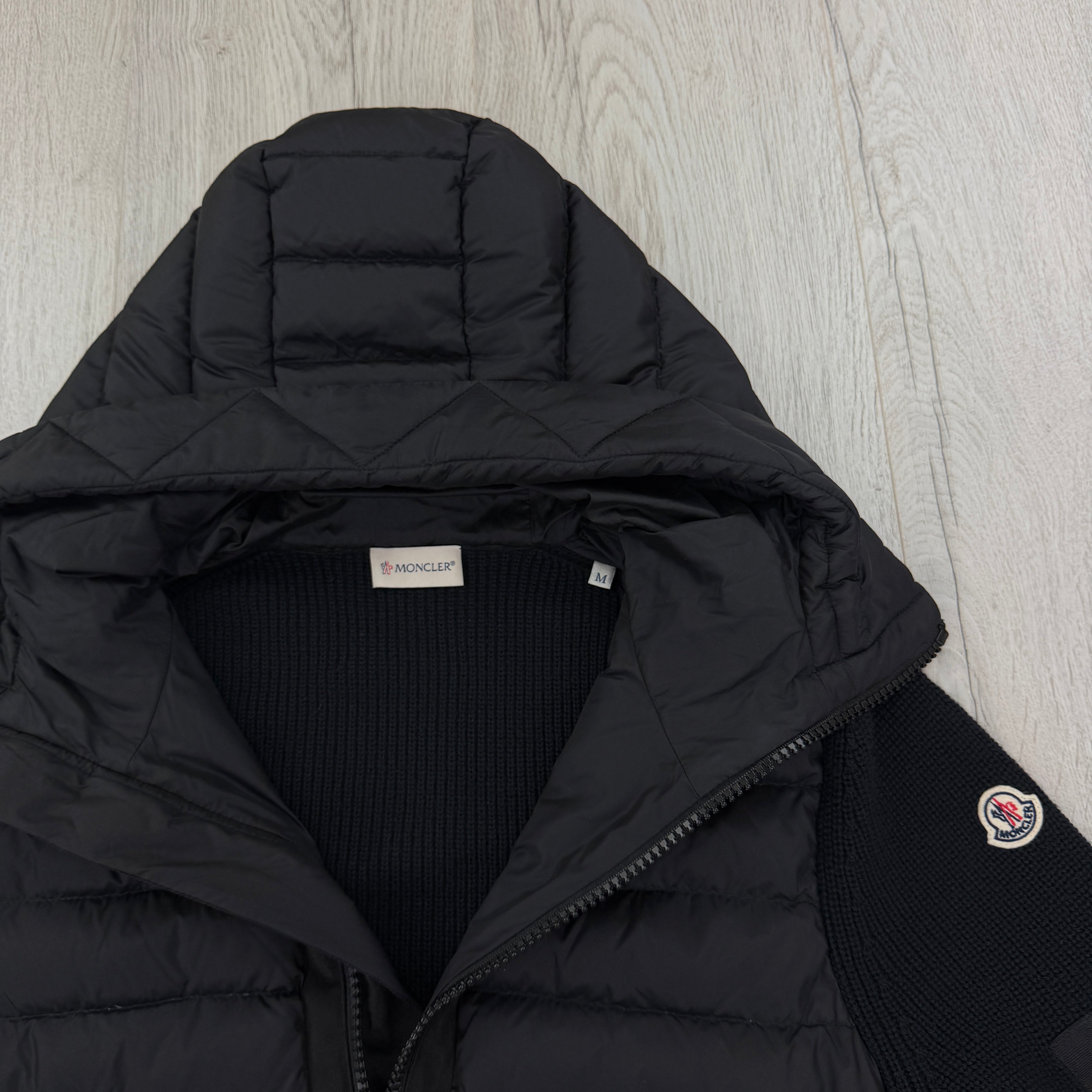 Moncler Men’s Black Maglia Tricot Cardigan - Medium